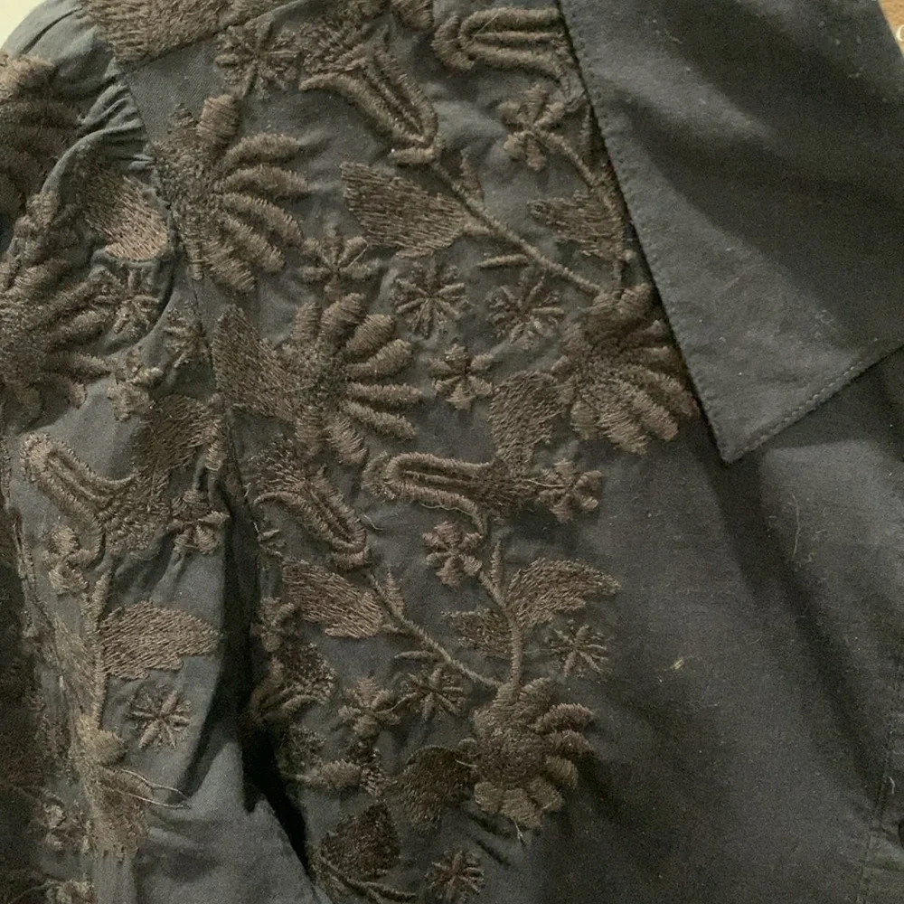 Double D Ranch Black on Black Embroidered Blouse - Picture 3 of 7